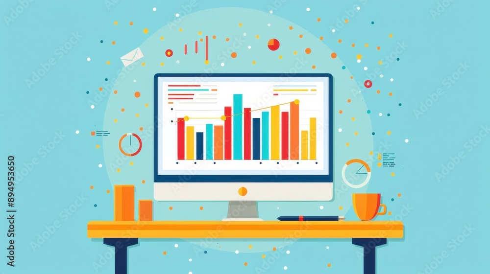 Aufkleber analytics dashboard, graphs showing learner progress