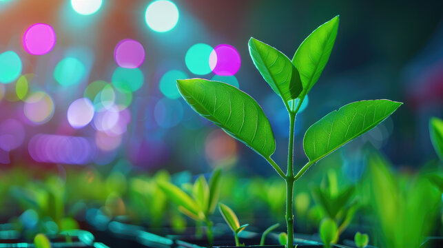 Vibrant colors and digital art define this green event. Ideal for showcasing eco-friendly innovation. Perfect for promotional use or as a cover with ample copy space.