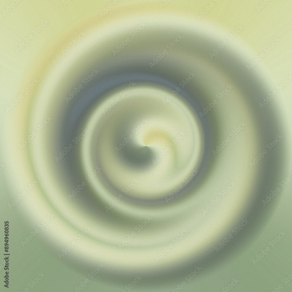 Poster liquid fluid curl swirl spiral whirl dynamic flow background beige green color gradient with noise d
