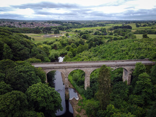 Fototapeta premium Nydd Gorge viaduct near Harrogate, England