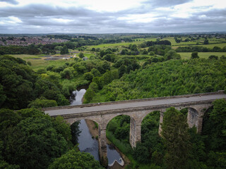 Fototapeta premium Nydd Gorge viaduct near Harrogate, England