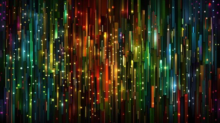 Abstract Colorful Lines and Lights Background