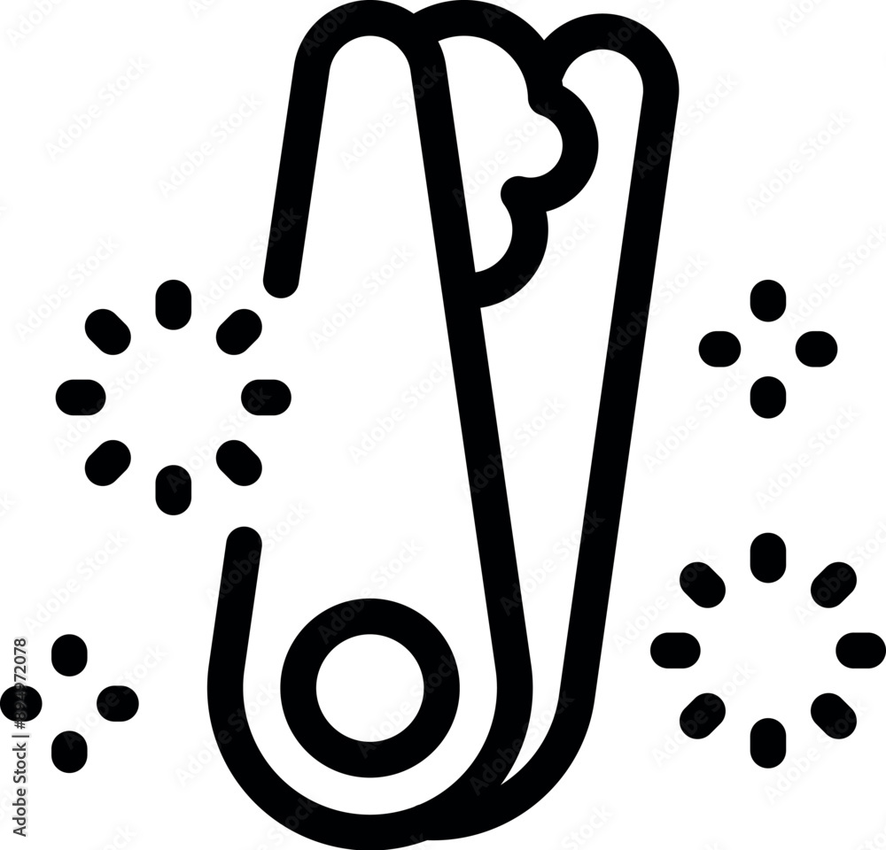 Poster tweezers removing a splinter with surrounding sparkles representing cleanliness and hygiene
