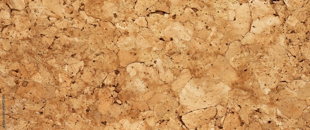 Poster a close-up of a textured brown cork surface with an uneven and grainy appearance.