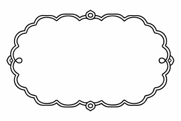 Fototapeta premium Border Vector with White Background Vector Illustration, Cartoons, Clipart, Line Art Design, Border vector with white background perfect for illustrations, cartoons, clipart, and line art design