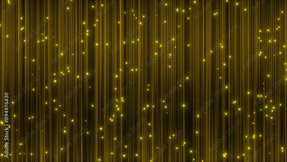 Poster luxurious golden dust particle with lines. computer generated 3d render