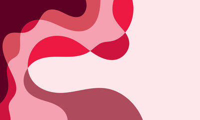 wavy and vibrant red background template copy space set fluid