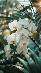 bright pretty valley orchids