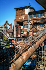 View of the Völklingen Ironworks near Saarbrücken, Germany
