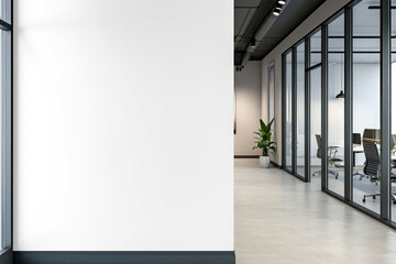 PNG office wall  mockup, transparent design