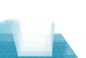 Modern building architectural 3d rendering 3d illustration