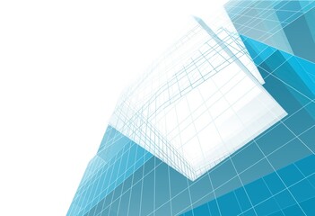 Modern building architectural 3d rendering 3d illustration