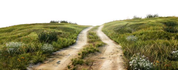 PNG Dirt road meadow mountain landscape grassland outdoors.