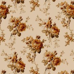 seamless pattern with autumn leaves