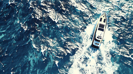 Fototapeta premium boat on the sea