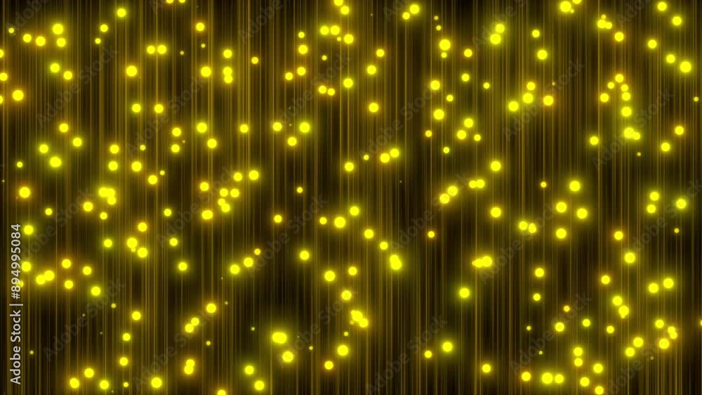 Poster luxurious golden dust particle with lines. computer generated 3d render