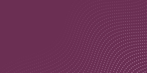 Abstract background with dots and waves. Medium banner size. Element for design. Vector background for brochure, booklet, flyer, poster. Burgundy gradient