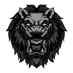 Lion Head Mascot.	