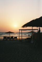 sunset on the beach