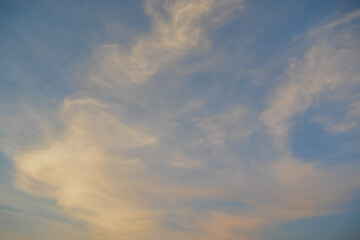 sky and clouds in the tent.