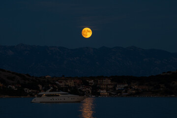 moon over the mountain