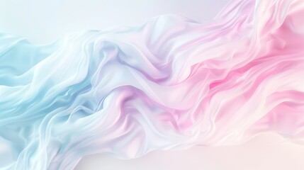 Obraz premium A pink and blue fabric with a wave pattern