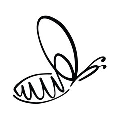 Honey bee icon. Vector illustration isolated on a white background. Hand drawn doodle of a bee. Honey Bee Tattoo, Bee Icon, Bee Logo, Bee Symbol