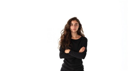 Fototapeta premium Young Uruguayan woman over isolated white background looking far away with hand to look something.