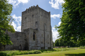 originally built in the late 3rd century Portchester Castle Hampshire England is the most impressive and best preserved of the Saxon shore forts