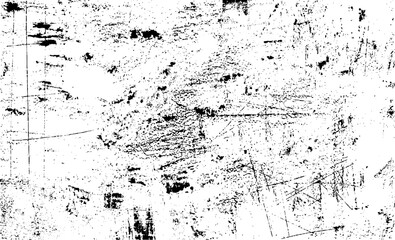 Scratched and Cracked Grunge Urban Background Texture Vector. Dust Overlay Distress Grainy Grungy Effect. Distressed Backdrop Vector Illustration. Isolated Black on White Background. EPS 10.