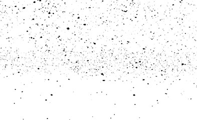 Snow, stars, fairy twinkling lights, rain drops on black background. Abstract vector noise. Small particles of debris and dust. Distressed uneven grunge texture overlay.
