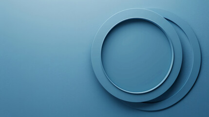 a 3d emboss of a circle on a single color background, centered --ar 16:9 Job ID: a6f73f5f-dea5-4f3c-b088-3e869a7cbf24