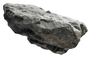 PNG  Floating rugged rock isolated white
