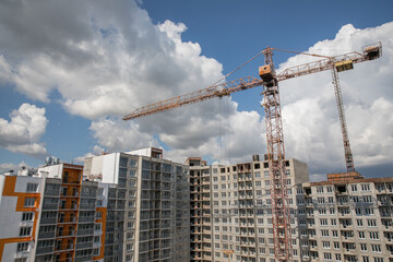 Completion of construction of a new house, summer