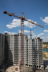 Completion of construction of a new house, summer