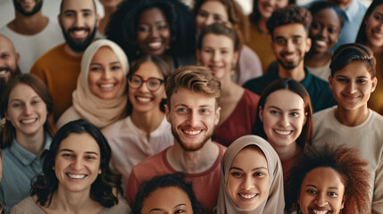 Obraz premium Group of multiethnic people.