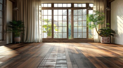 Fototapeta premium Contemporary indoor flooring backdrop