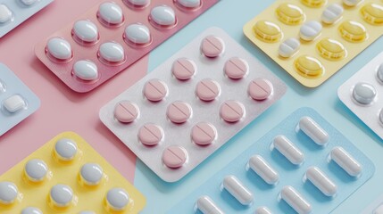 Detemir Insulin Medication Tablets with Space for Medical Ideas