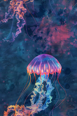 jelly fish in the sea