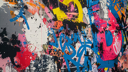 Naklejka premium Graffiti Style Mixed with Pop Art