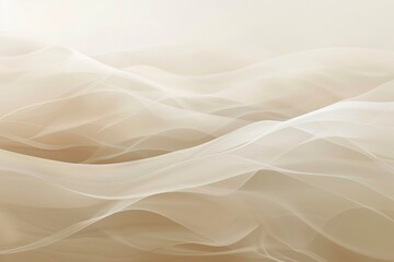 Obraz premium Soft, dreamy background with flowing lines and curves in shades of beige and white
