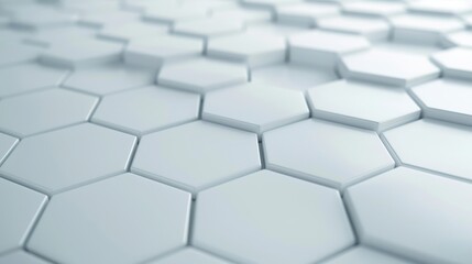 Obraz premium A white background with a pattern of hexagons