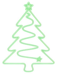 PNG Neon Christmas tree illustration