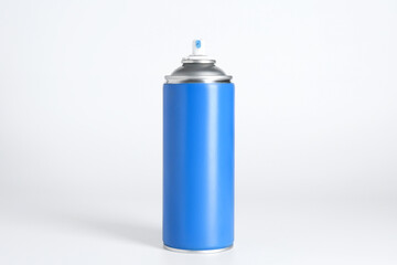 Can of spray paint on white background