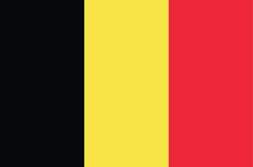 Fototapeta premium Belgian national pride. Belgian flag. Vector illustration.