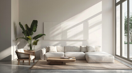 interior of living room with minimal design