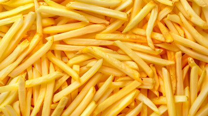 Fototapeta premium french fries isolated with salt