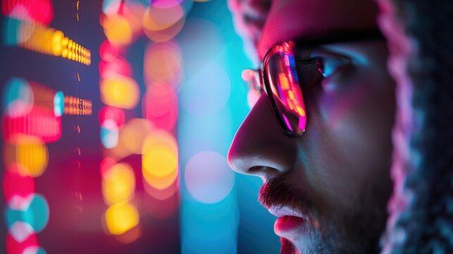 A cybersecurity professional examining code for potential vulnerabilities to strengthen network security.