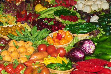 Color-rich image of a variety of fresh fruits and vegetables, perfect for promoting a healthy and natural lifestyle