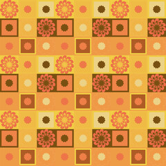 Colorful horizontal pattern for carpets, table cloths, textile and backgrounds,  patchwork, hodgepodge, jumble patchwork background with different patternsAdobe Illustrator Artwork